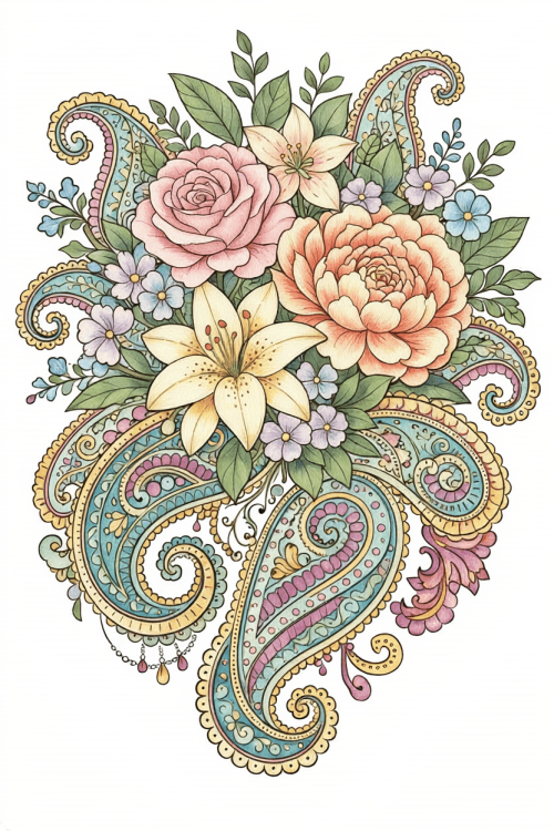 Art Therapy: Paisley Design