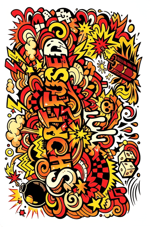Art Therapy Doodle Graffiti Coloring Book