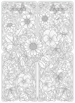Art Therapy Flowers Coloring Book